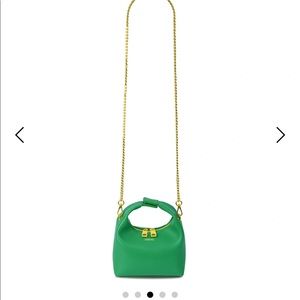 Sinbono Green Baguette Bag